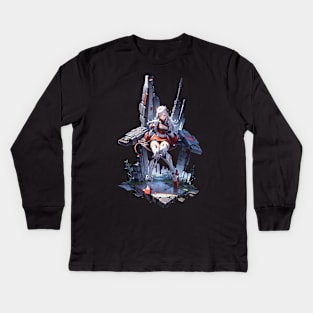 Mecha Girl Kids Long Sleeve T-Shirt